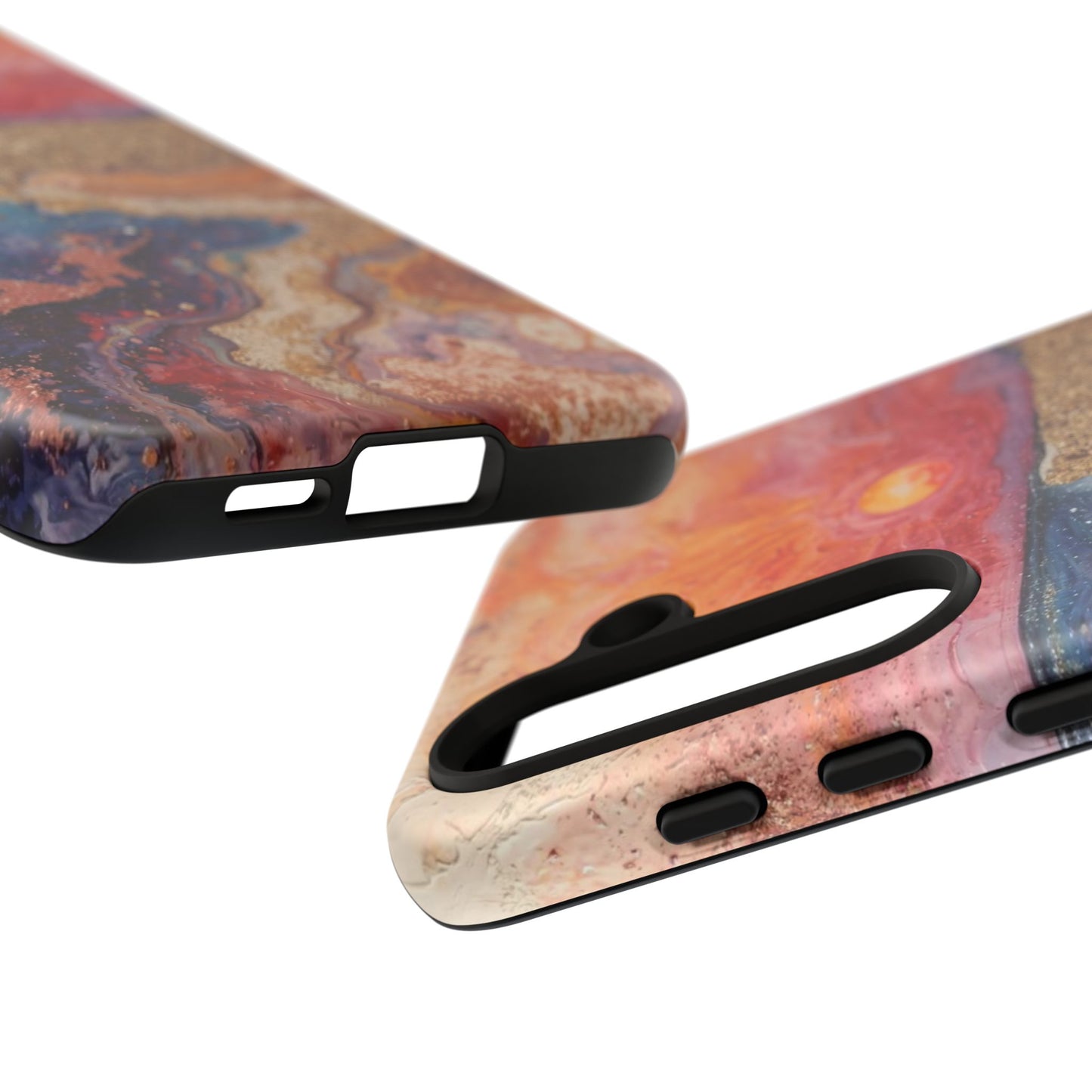 Sunset Coast Phone Case — Colorful Abstract Beach Art Tough Case