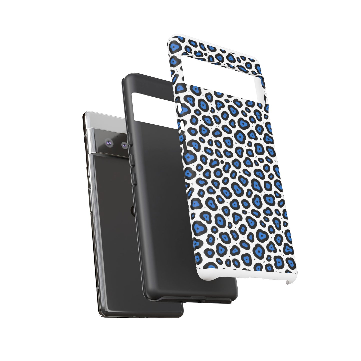 Blue Leopard Print Phone Case – Tough Protective Cover