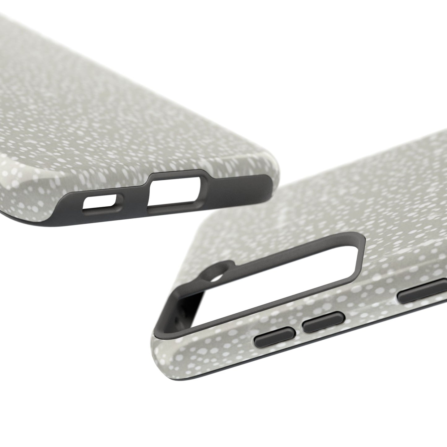 Speckled Gray Tough Phone Case — Protective Shockproof iPhone Cover