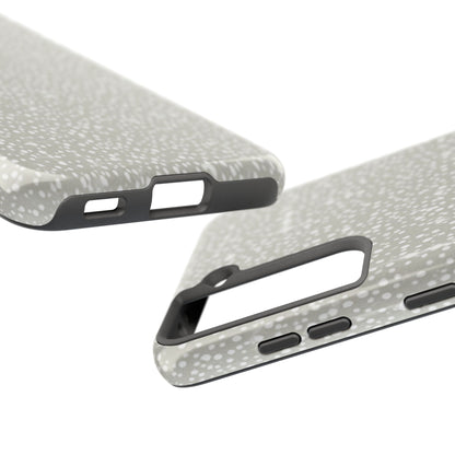 Speckled Gray Tough Phone Case — Protective Shockproof iPhone Cover