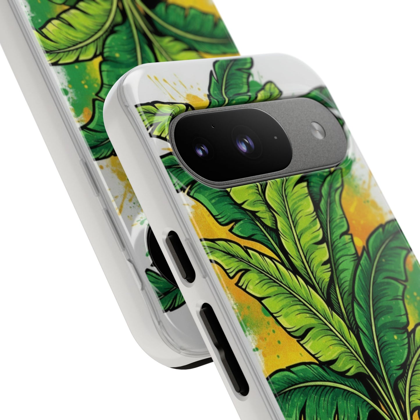 Tropical Banana Leaf Phone Case — Vibrant Green Plant Protector
