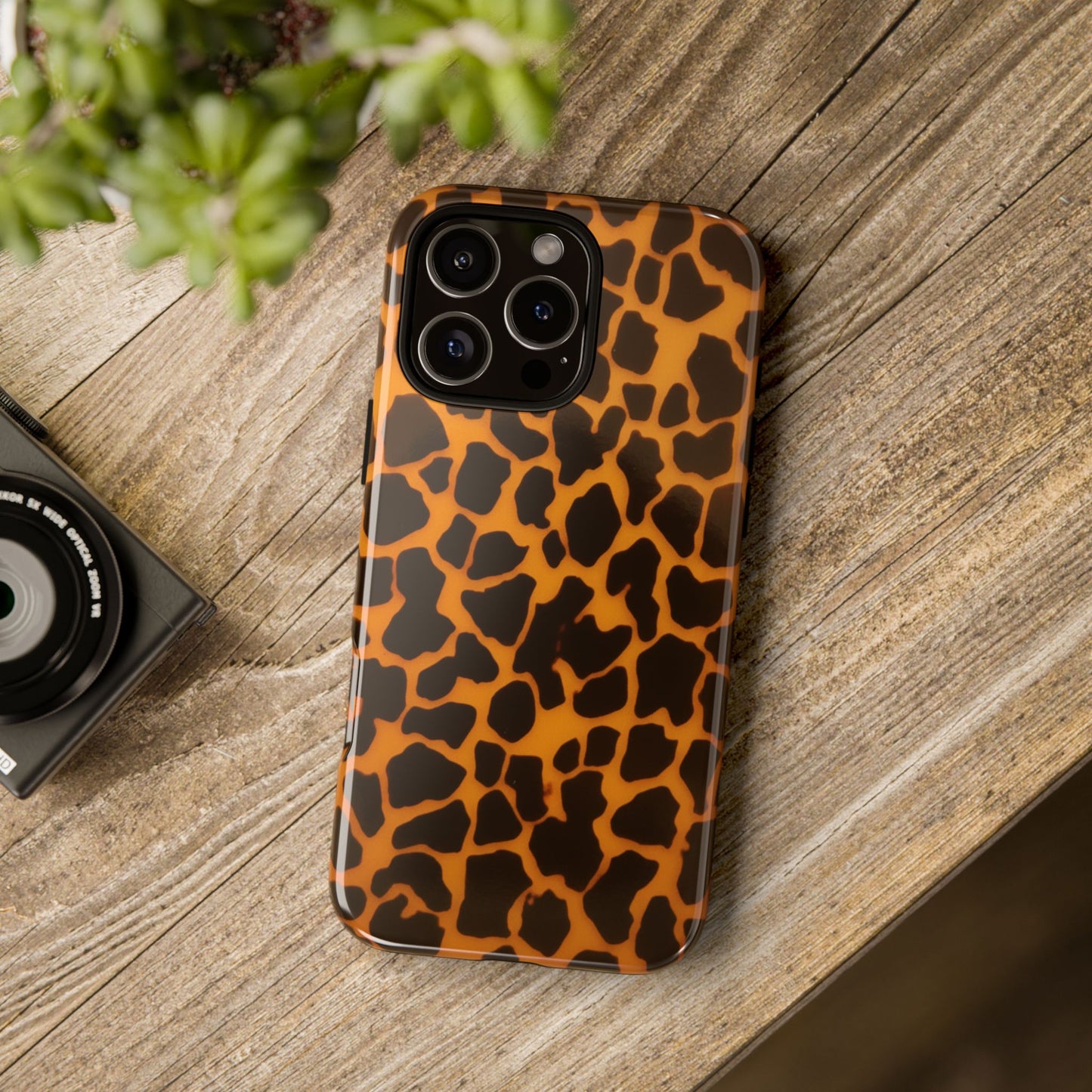 Leopard Print Tough Phone Case — Slim Protective iPhone Cover