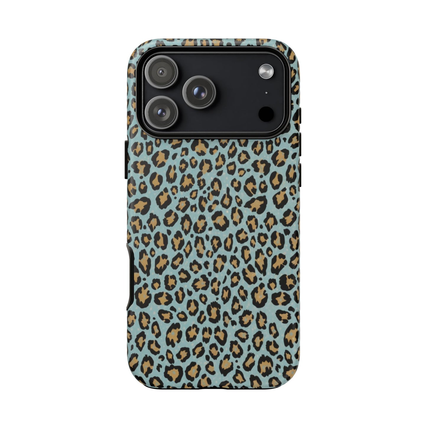 Leopard Print Tough Phone Case - Blue Cheetah Protective Cover