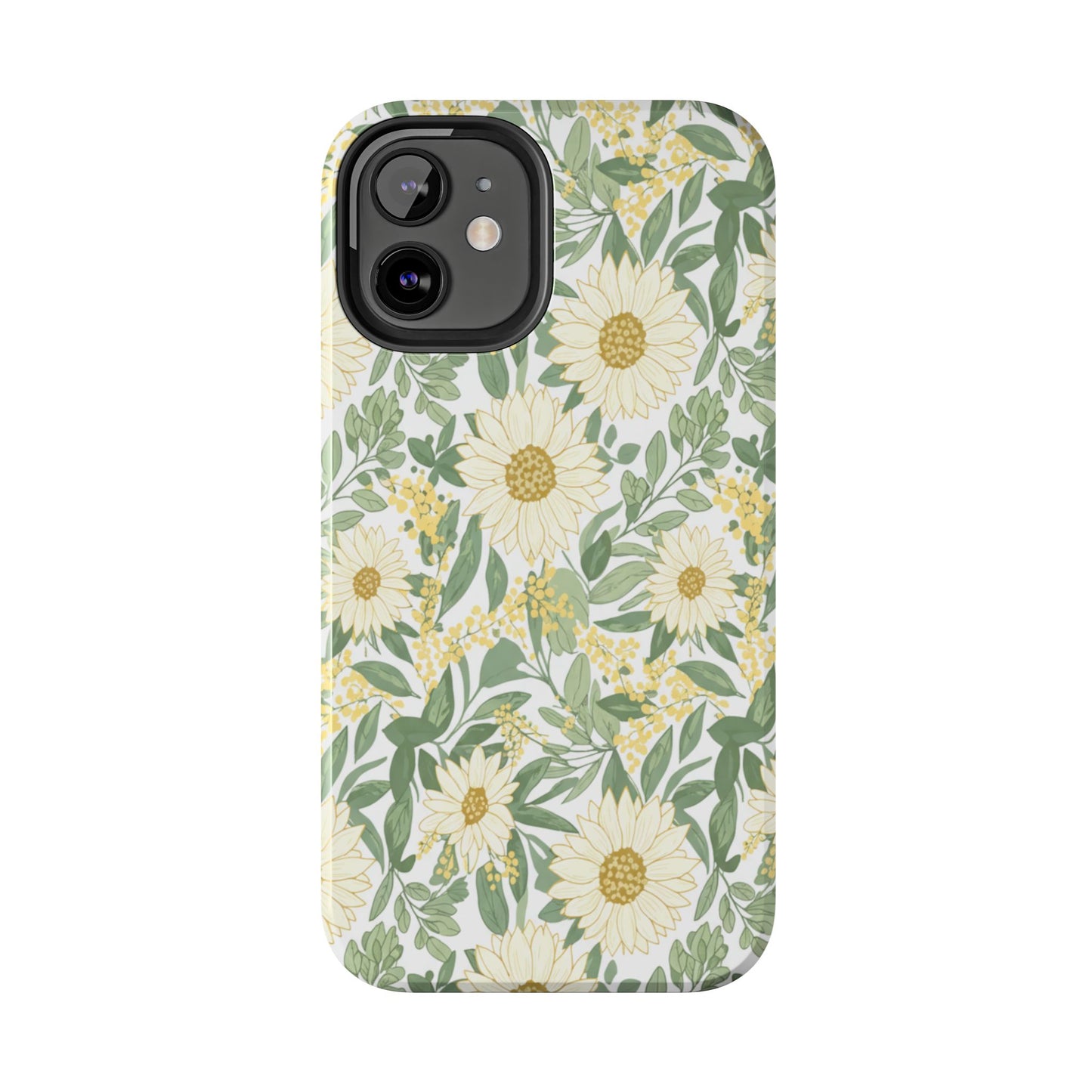 Daisy Meadow Tough Phone Case — Floral Protective Phone Cover