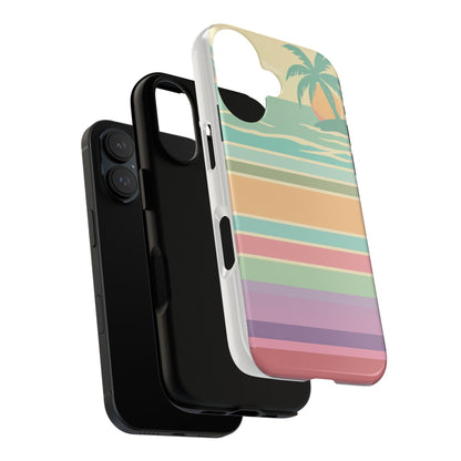Tough Case — Retro Pastel Sunset Palm Tree Phone Case