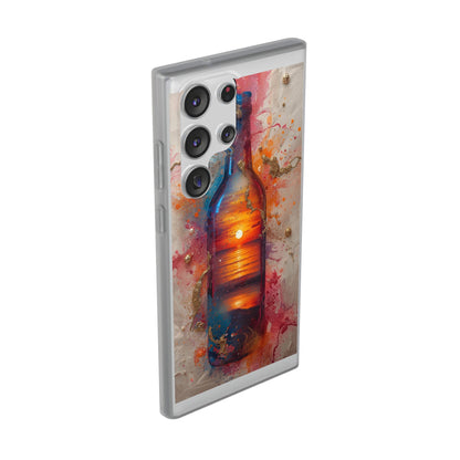 Copy of Floral Holographic Phone Case — Iridescent Leaves & Flowers Flexi Case