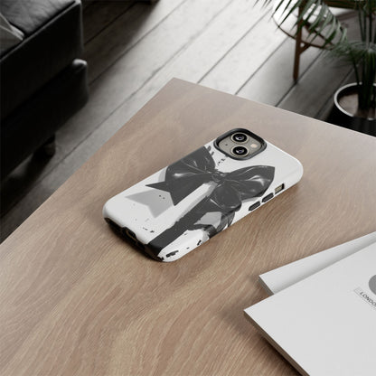 Phone Case — Black Bow Graphic Protective Cover