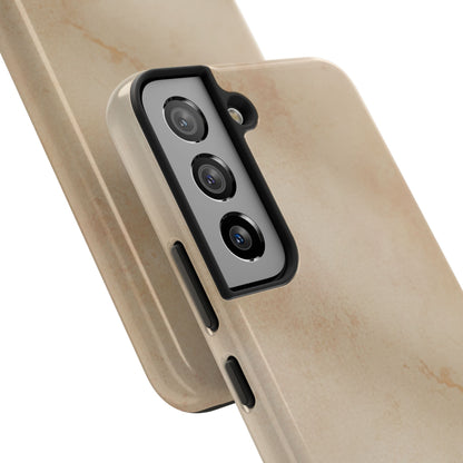Tough Phone Case — Vintage Beige Marble Protective Phone Cover
