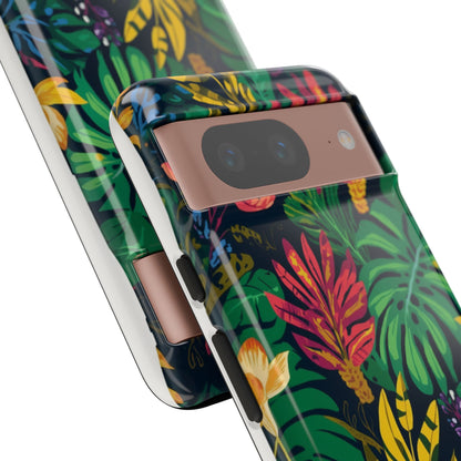 Tropical Floral Phone Case — Vibrant Jungle Leaf Protective Cover