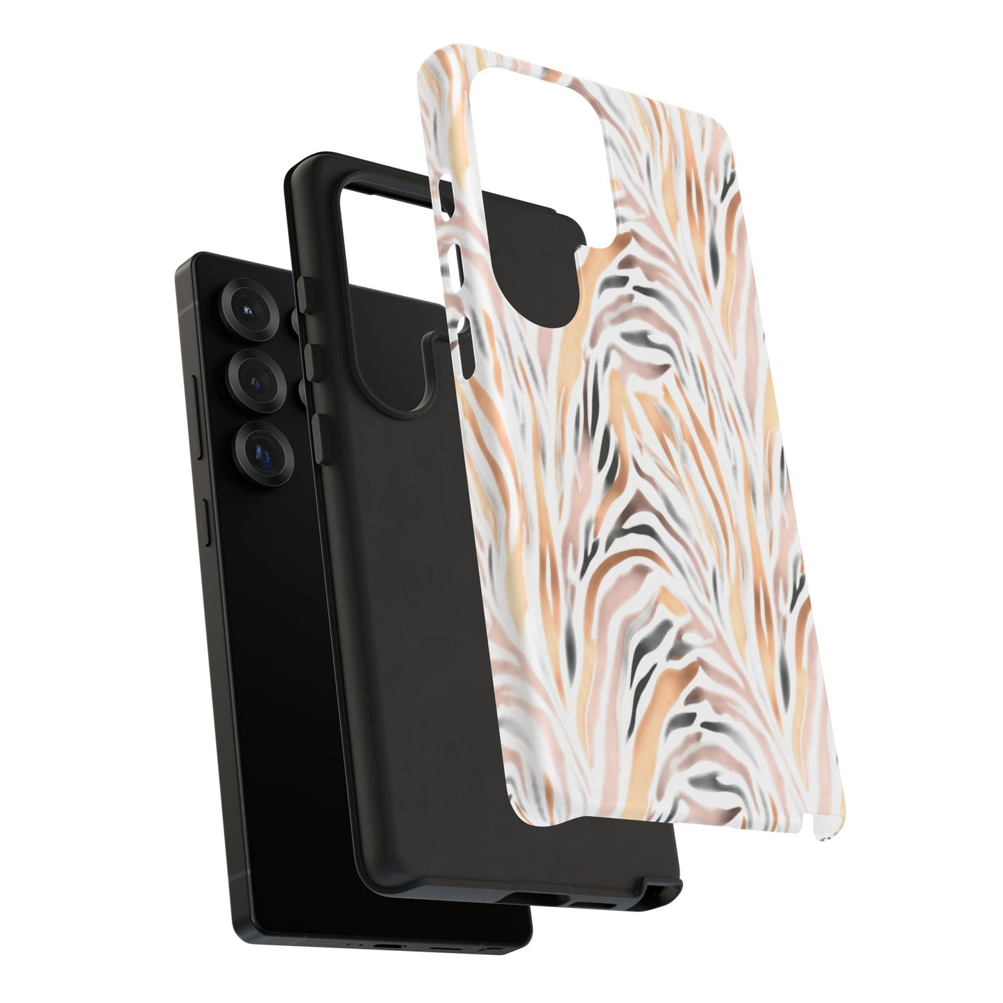 Tough Case — Neutral Watercolor Tiger Stripe Phone Case