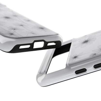 Tough Case — Black & White Floral Tough Phone Case