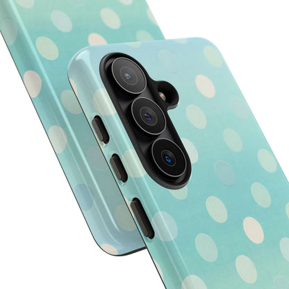 Abstract Palm Tough Phone Case — Minimal Coastal Blue Protective Cover
