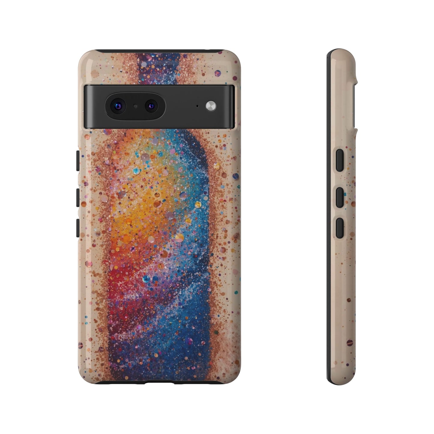 Galaxy Bottle Tough Phone Case — Colorful Nebula Splash iPhone Cover