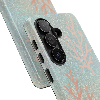 Seafoam Sparkle Phone Case – Coral & Seashell Tough Case