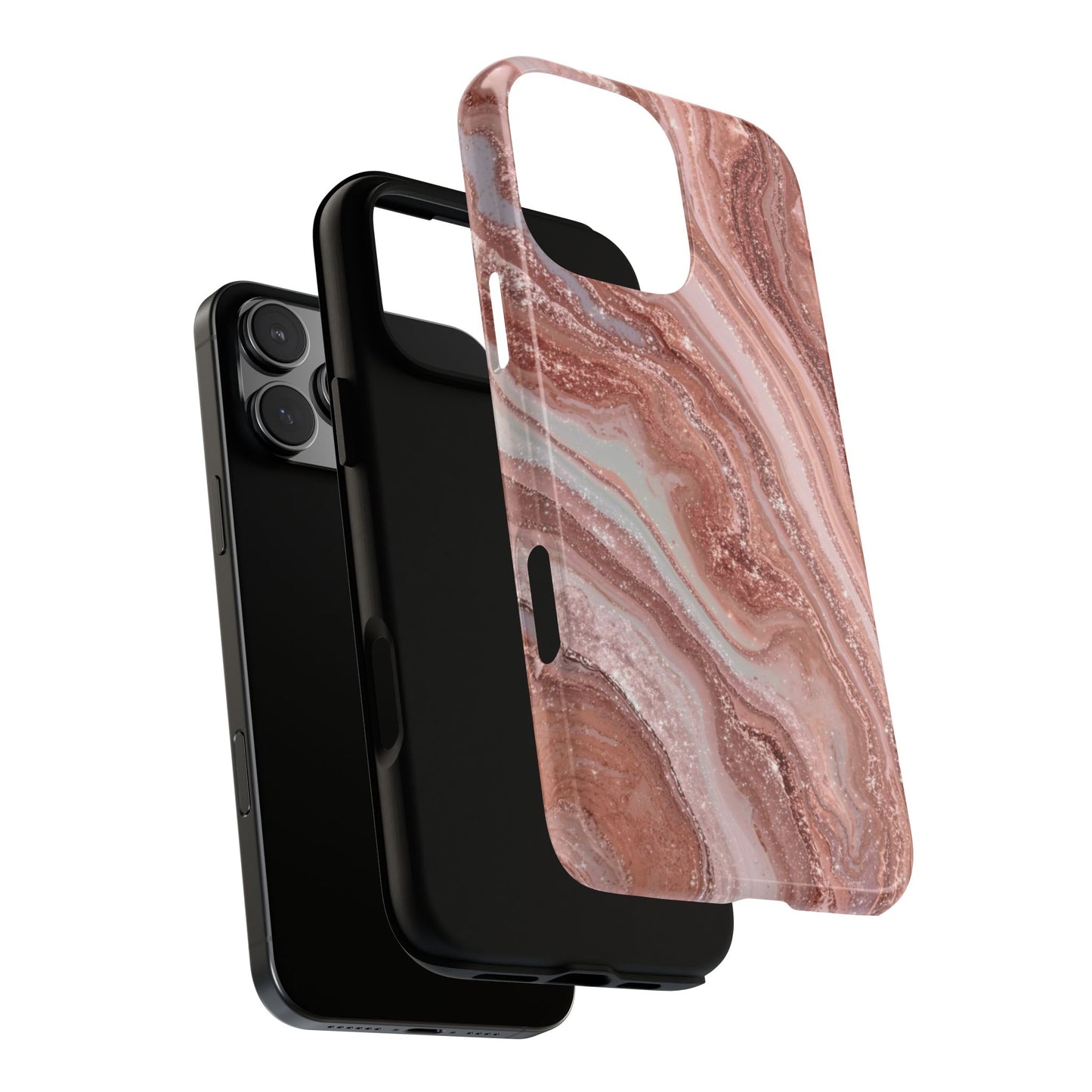Rose Gold Marble Tough Phone Case