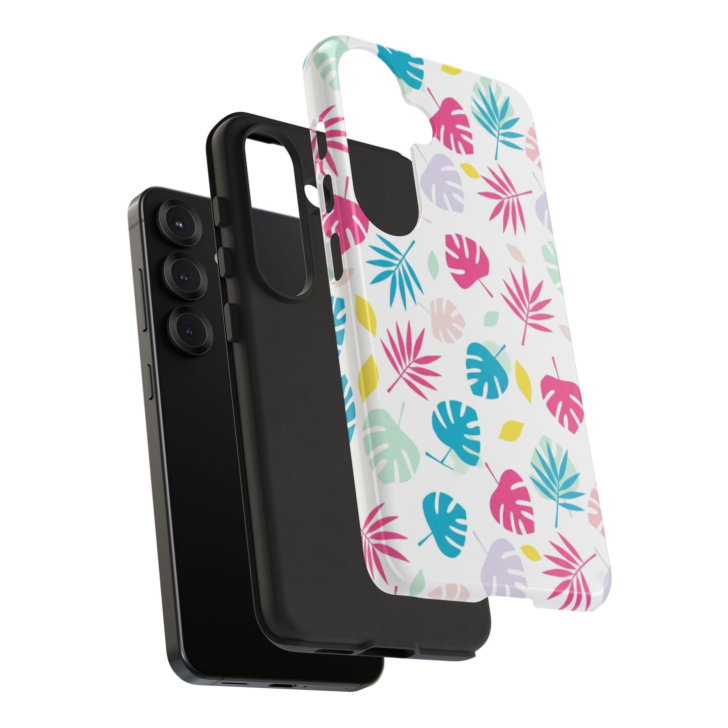 Tropical Leaf Phone Case — Colorful Pastel Monstera & Palm iPhone Case