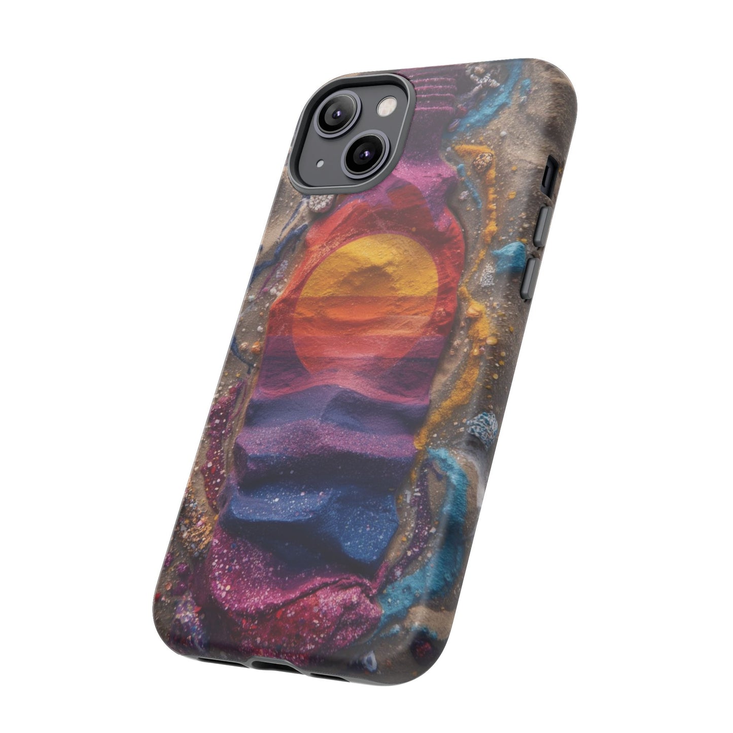 Phone Case — Colorful Sand Art Sunset Tough Protective Case
