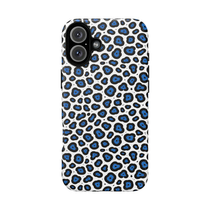 Blue Leopard Print Phone Case – Tough Protective Cover