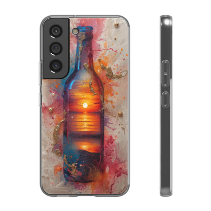 Copy of Floral Holographic Phone Case — Iridescent Leaves & Flowers Flexi Case