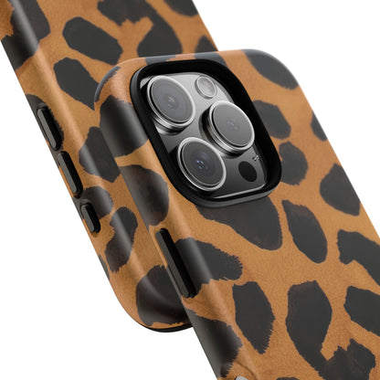 Leopard Print Tough Phone Case — Protective Animal Print iPhone Case
