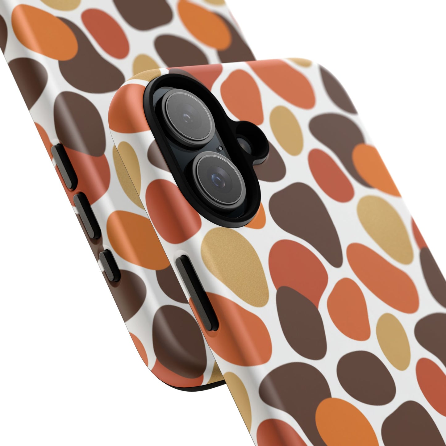 Phone Case — Retro Pebble Pattern in Warm Autumn Colors