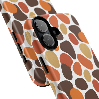 Phone Case — Retro Pebble Pattern in Warm Autumn Colors