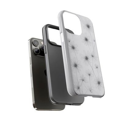 Tough Case — Black & White Floral Tough Phone Case