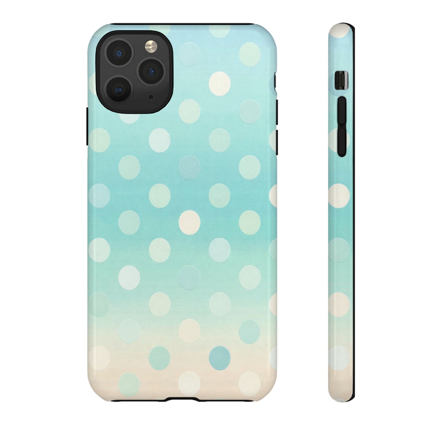 Abstract Palm Tough Phone Case — Minimal Coastal Blue Protective Cover