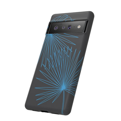 Blue Dandelion Burst Tough Phone Case — Protective Floral iPhone Cover