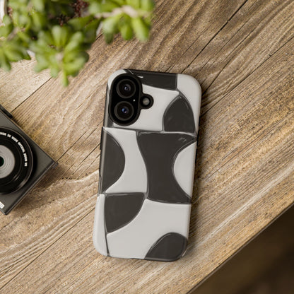 Black & White Abstract Pattern Tough Phone Case