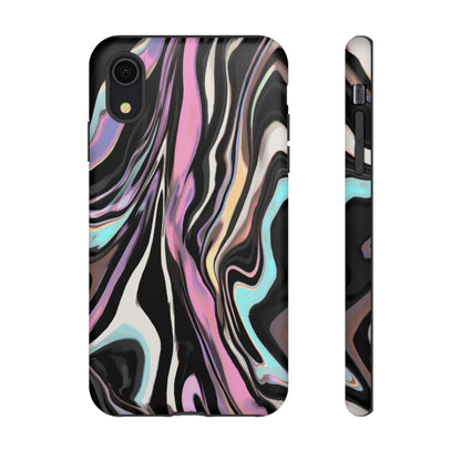 Abstract Marble Tough Phone Case — Pastel Swirl Protective Cover