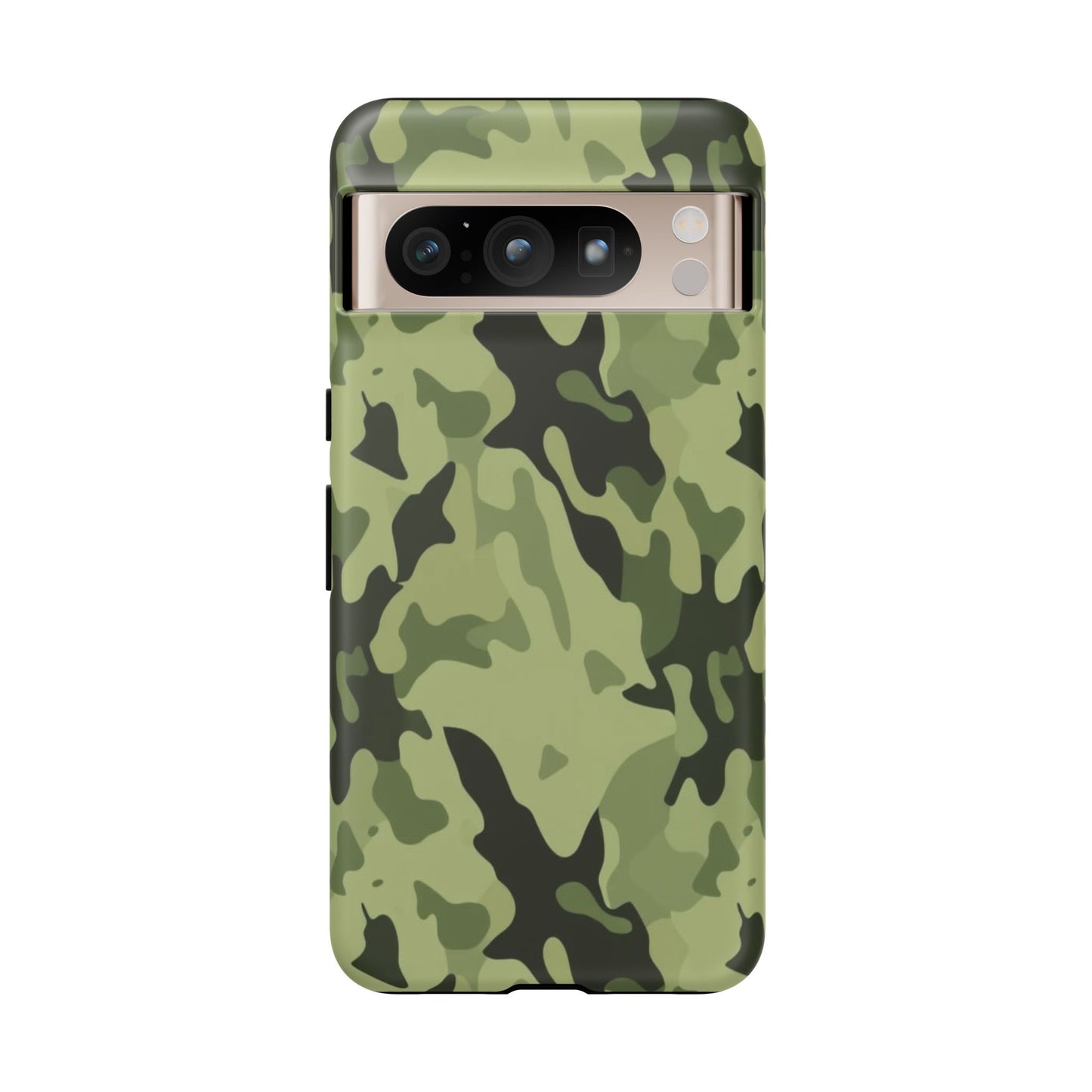Camo Tough Phone Case — Military Green Protective iPhone Cover