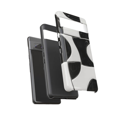 Black & White Abstract Pattern Tough Phone Case
