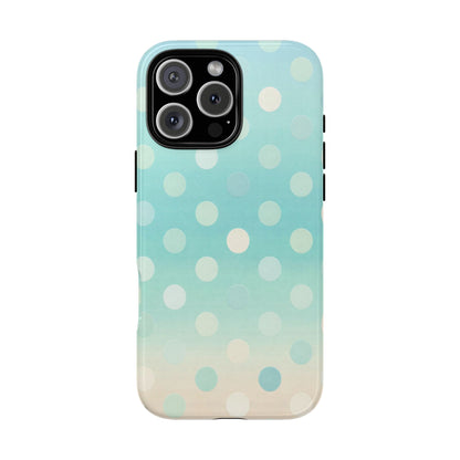 Abstract Palm Tough Phone Case — Minimal Coastal Blue Protective Cover