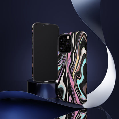 Abstract Marble Tough Phone Case — Pastel Swirl Protective Cover