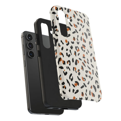 Leopard Print Tough Phone Case — Stylish Protective iPhone Cover