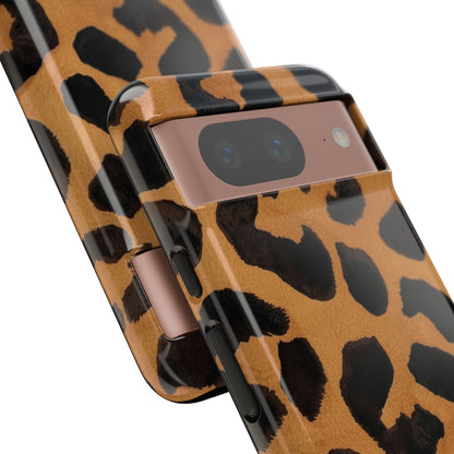 Leopard Print Tough Phone Case — Protective Animal Print iPhone Case