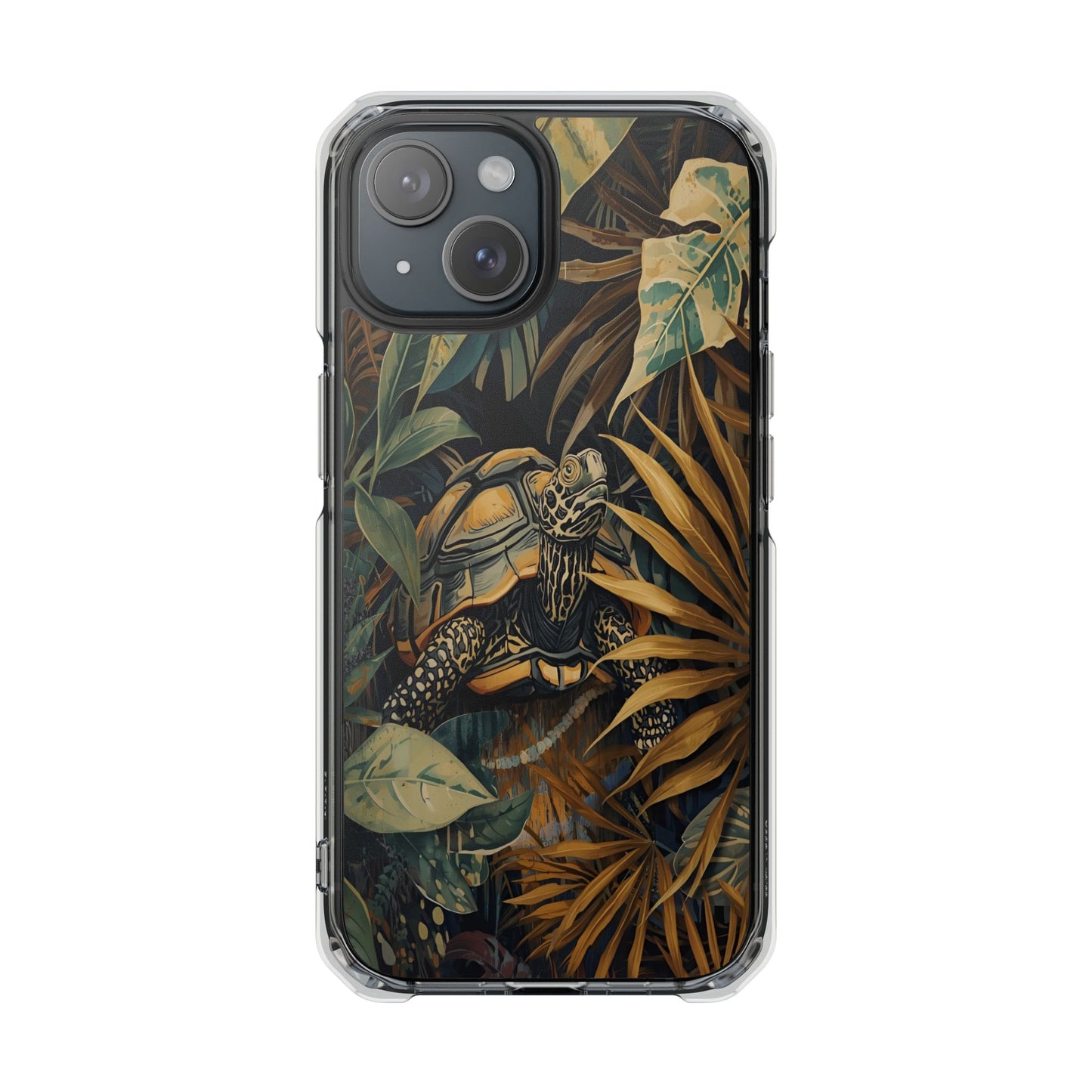 Turtle Jungle Magnetic Clear Phone Case