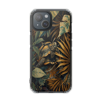 Turtle Jungle Magnetic Clear Phone Case
