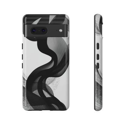 Phone Case — Monochrome Abstract Protective Cover