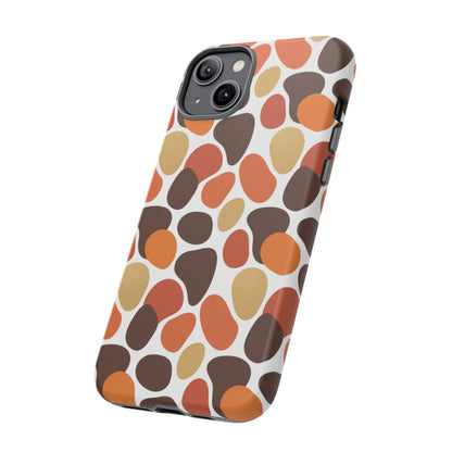 Phone Case — Retro Pebble Pattern in Warm Autumn Colors