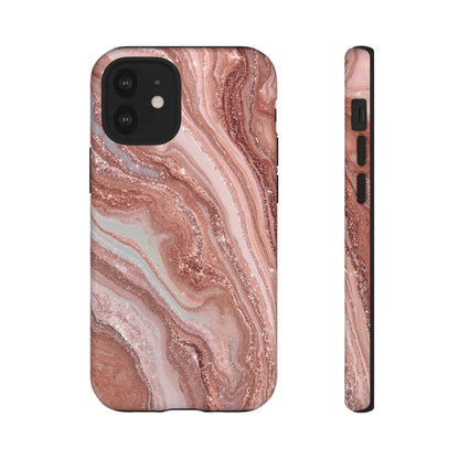 Rose Gold Marble Tough Phone Case
