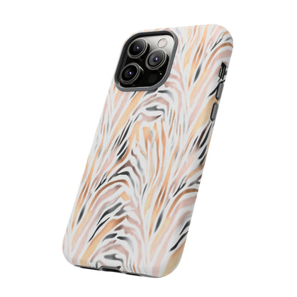Tough Case — Neutral Watercolor Tiger Stripe Phone Case