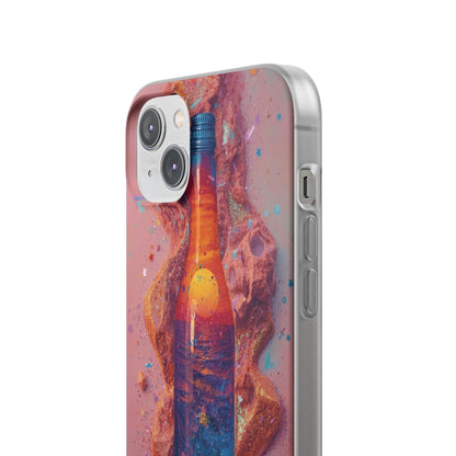 Phone Case — Surreal Sunset Bottle Art Flexible Protective Cover