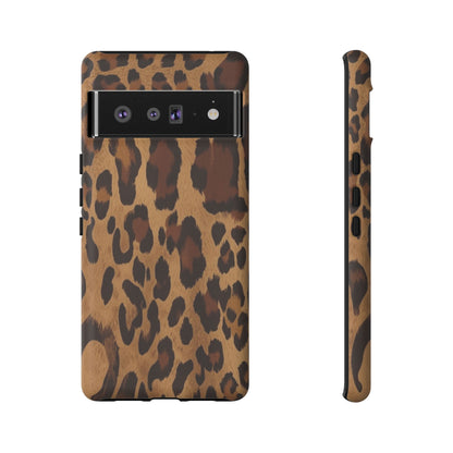 Leopard Print Tough Phone Case — Durable Animal Print Protective Cover