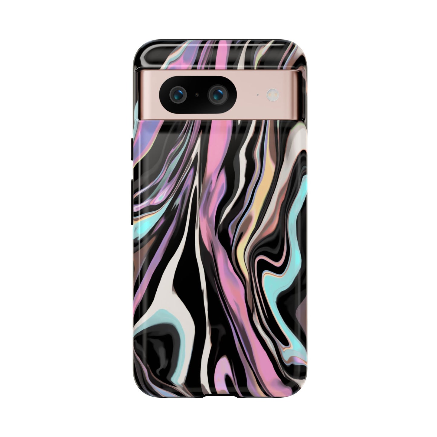 Abstract Marble Tough Phone Case — Pastel Swirl Protective Cover