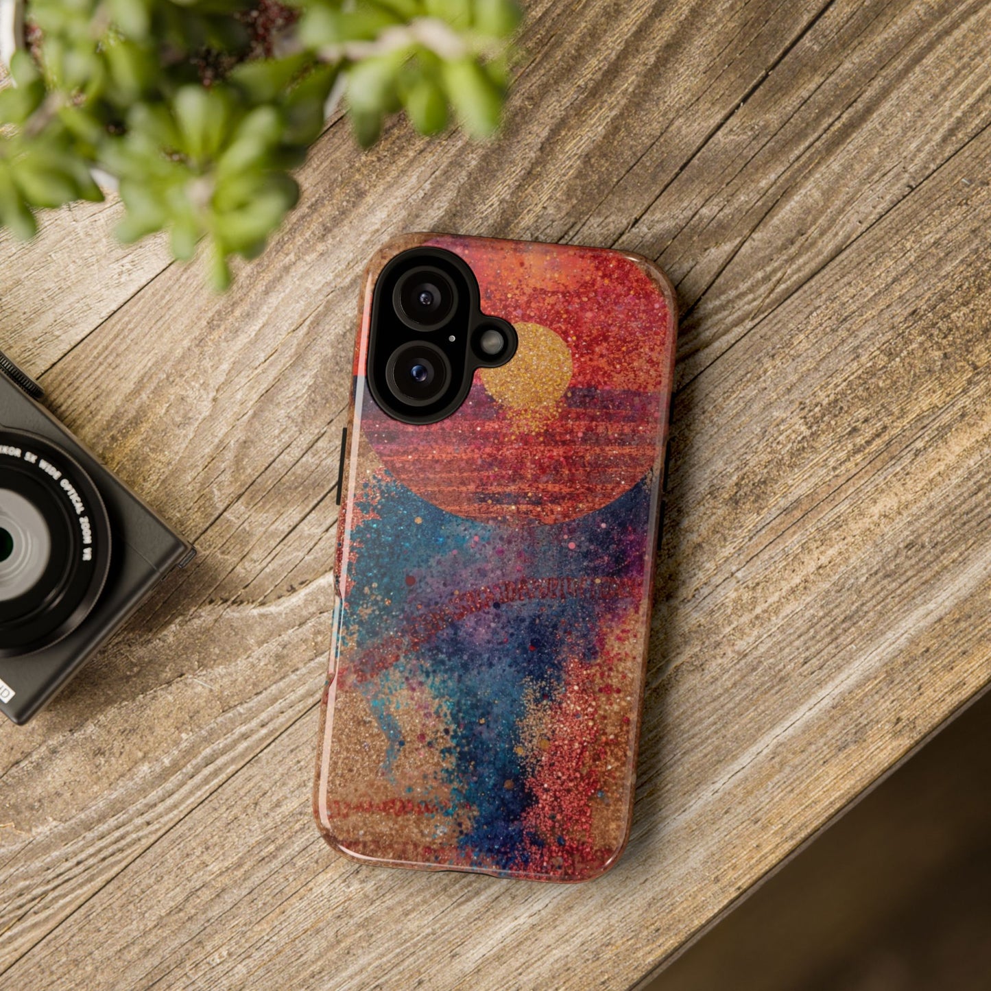 Retro Sunset Tough Phone Case