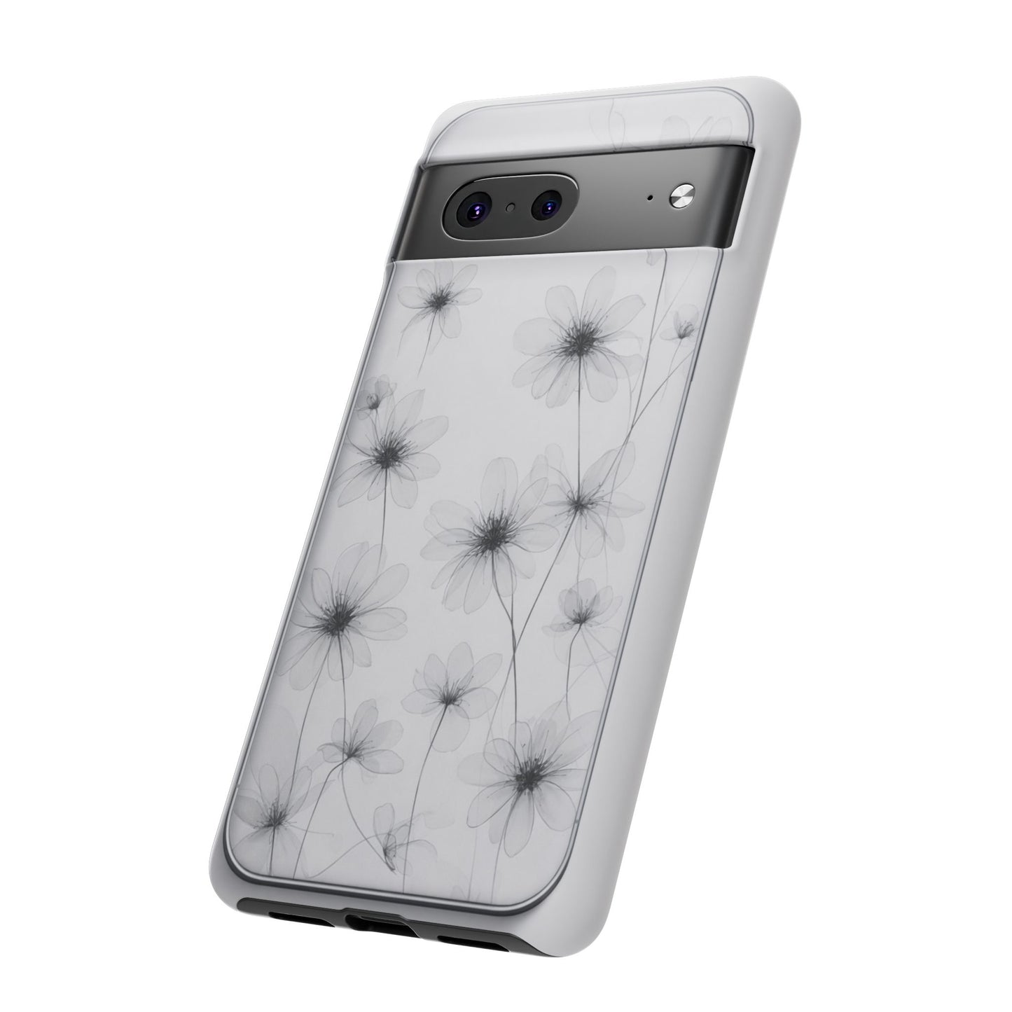 Tough Case — Black & White Floral Tough Phone Case
