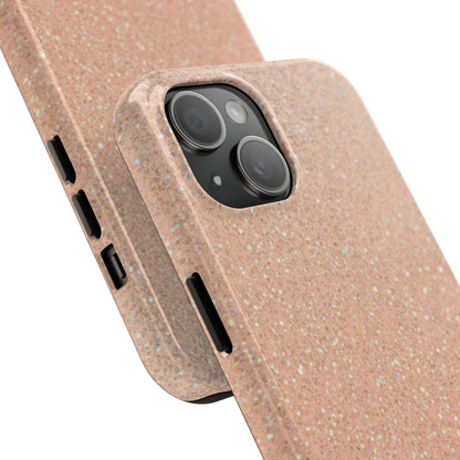 Glitter Rose Gold Tough Phone Case — Sparkling Protective iPhone Cover
