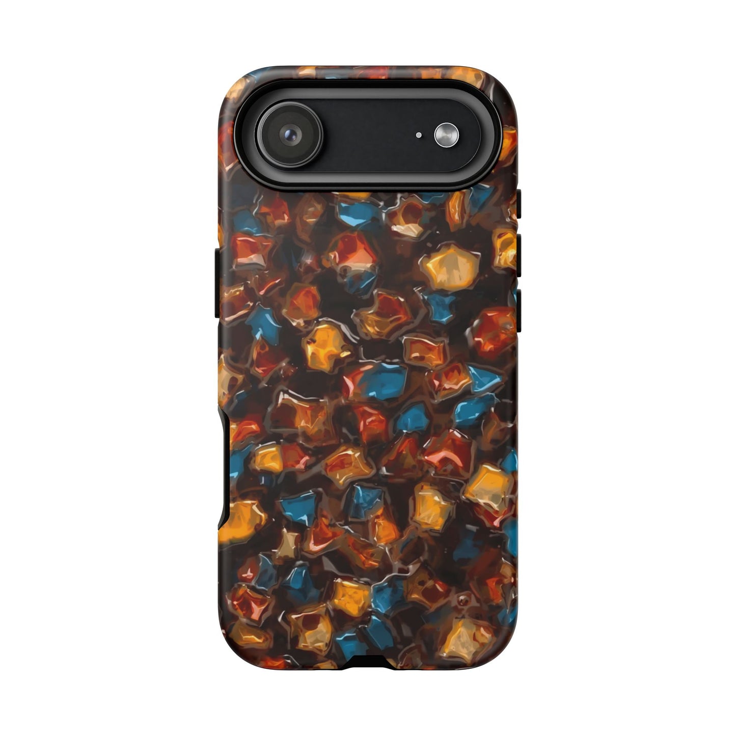 Phone Case - Amber Tortoiseshell Mosaic Protective Cover